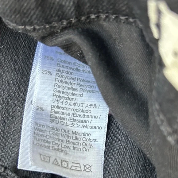 Madewell Women's Black Curvy Kick Out Crop Jeans - Picture 5 of 5